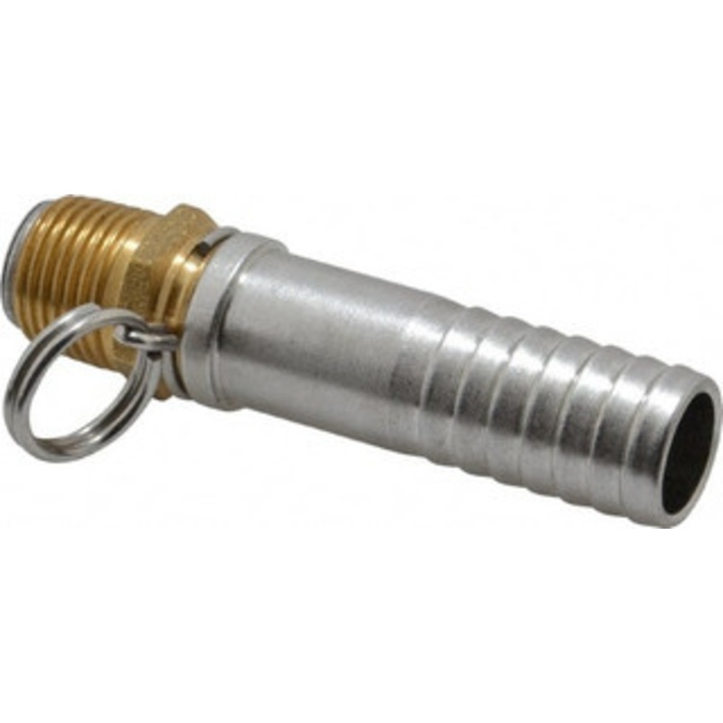 SuperKlean 1/2 NPT x 3/4 Hose Barb, Swivel Hose Adapter Brass & Stainless Steel 8-3/4-B – 86160629