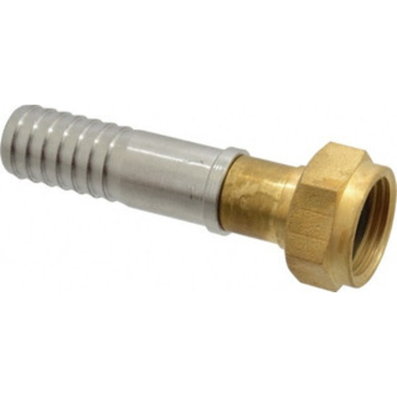 SuperKlean 3/4 FGHT x 3/4 Hose Barb, FGHT x Hose Barb Swivel Brass & Stainless Steel 8-FGHT3/4-B – 86160546