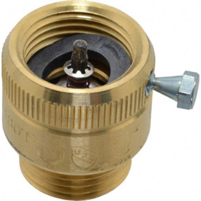 Watts 125 Max psi, Brass, Hose Connection Vacuum Breaker EPDM Seal, Stainless Steel Spring, FIP X Hose End Connections 0061983 – 03998051