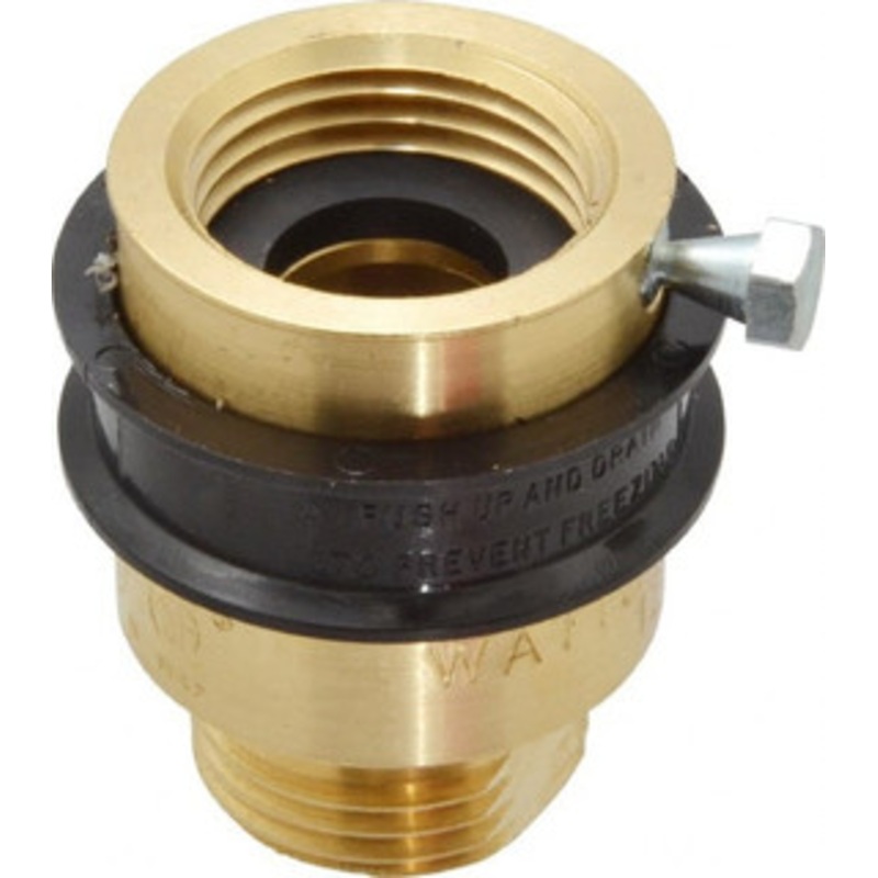 Watts 3/4 Pipe, 125 Max psi, Brass, Hose Connection Vacuum Breaker EPDM Seal, Stainless Steel Spring, FIP X Hose End Connections 0061854 – 00418863