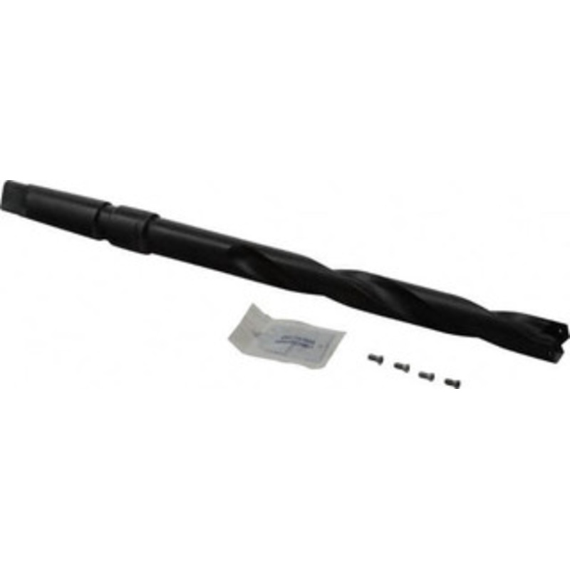 Allied Machine 13/16 to 13/16 Diam 6-1/2 Max Depth Helical Flute Spade Drill 3MT Taper Shank, 9-47/64 Body Length, 9-11/32 Flute Length, 13-7/32 OAL, Through Coolant, Series 1 25010H-003IS052 – 92519990