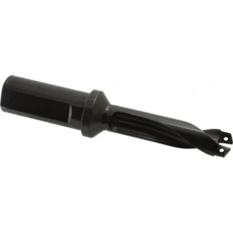 Allied Machine 18mm to 19.99mm Diam 3xD 2-3/8 Max Depth Straight Flute Spade Drill 1 Diam Straight Shank with Flange, 3-45/64 Body Length, 5-63/64 OAL, Through Coolant, Series 18 60318S-100F – 92520709