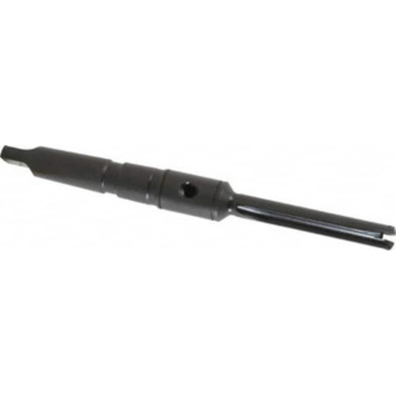 Allied Machine 7/16 to 1/2 Diam 2-3/8 Max Depth Straight Flute Spade Drill 2MT Taper Shank, 4-19/32 Body Length, 3-5/32 Flute Length, 7-7/16 OAL, Through Coolant, Series Z 240Z0S-002I – 79731238