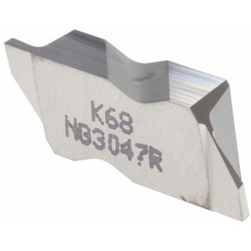 Kennametal NG3047R K68 Carbide Grooving Insert Uncoated, RH, 1.19mm Cutting Width, 1.91mm Max Depth, Series Top Notch 1113584 – 01869551