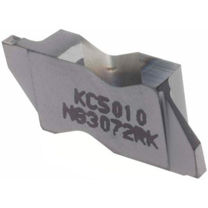 Kennametal NG3072RK KC5010 Carbide Grooving Insert TiAlN Finish, RH, 1.83mm Cutting Width, 2.39mm Max Depth, Series Top Notch 1818504 – 00149880