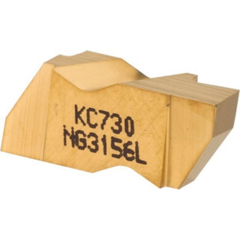 Kennametal NG3156L KC730 Carbide Grooving Insert TiN Finish, LH, 3.96mm Cutting Width, 3.81mm Max Depth, Series Top Notch 1113072 – 01773183