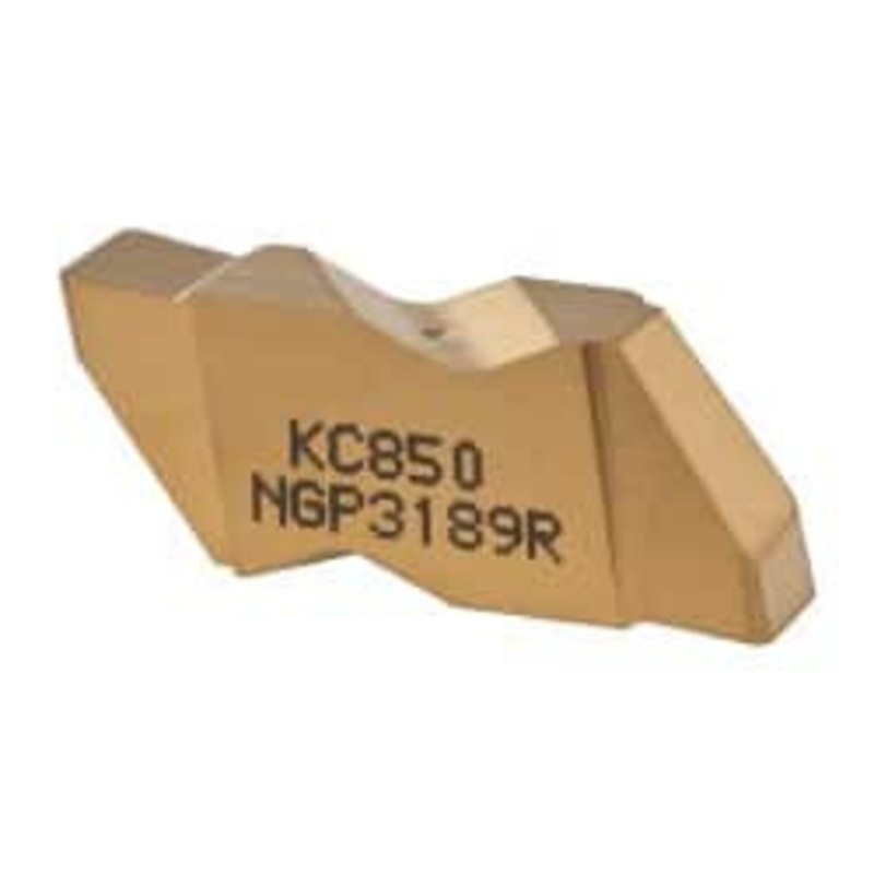 Kennametal NGP3189R KC850 Carbide Grooving Insert TiC/TiCN/TiN Finish, RH, 4.8mm Cutting Width, 3.81mm Max Depth, Series Top Notch 1114937 – 01981661