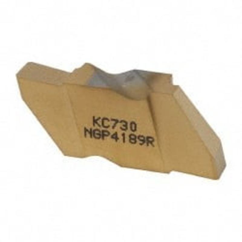 Kennametal NGP4189R KC730 Carbide Grooving Insert TiN Finish, RH, 4.8mm Cutting Width, 6.35mm Max Depth, Series Top Notch 1114361 – 01977495