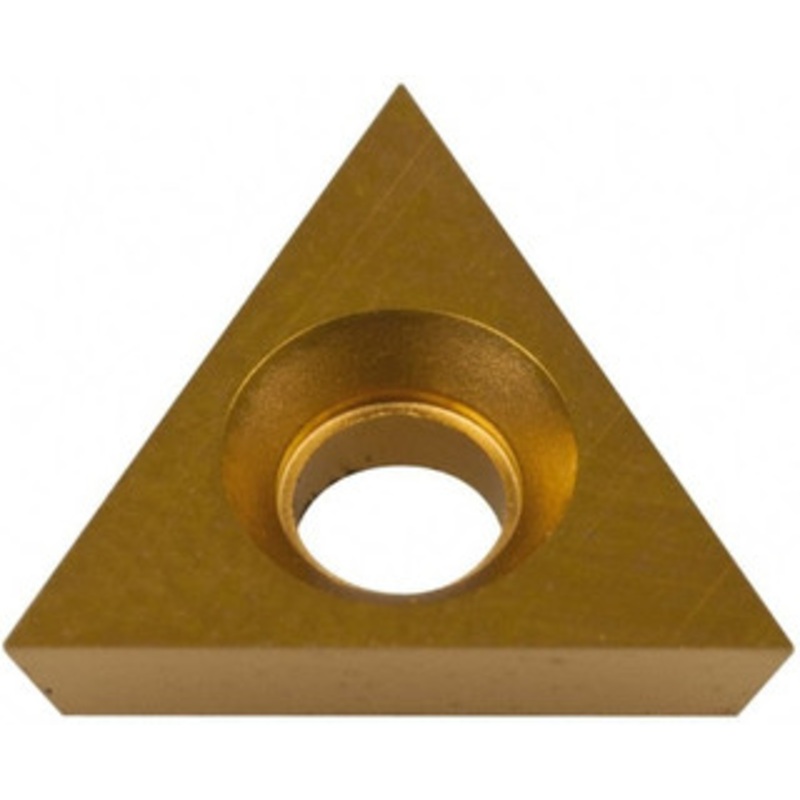 Hertel TPCB2201 HC620B Carbide Boring Insert TiN/TiC/TiCN/TiN Finish, 60 Triangle, 0.002 Corner Radius, 1/4 Inscribed Circle, 3/32 Thick, 11 Relief Angle H59873935 – 74159930