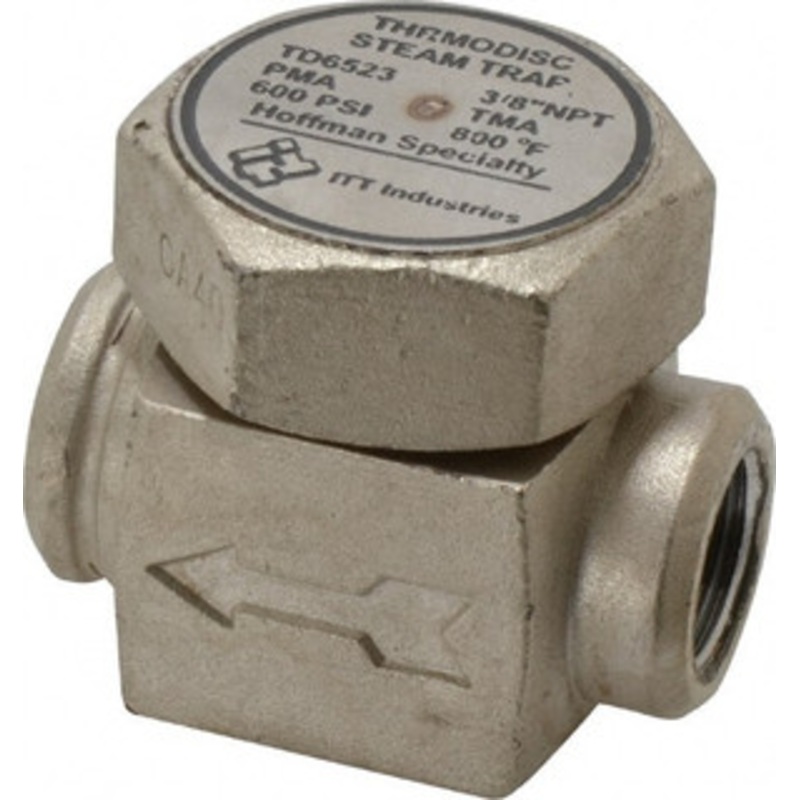 Hoffman Specialty 3/8 Female Pipe, Stainless Steel Thermodisc Steam Trap 600 Max psi 405151 – 07499783
