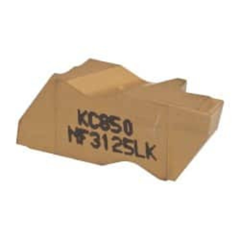 Kennametal NF3125LK KC850 Carbide Grooving Insert TiC/TiCN/TiN Finish, LH, 3.18mm Cutting Width, 3.81mm Max Depth, Series Top Notch 1113779 – 01339654