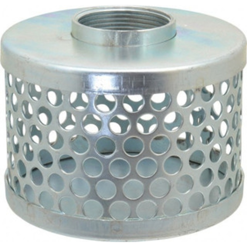 Kuriyama of America 1-1/2 Hose, Round Hole Strainer Plated Steel RHS150 – 48497002