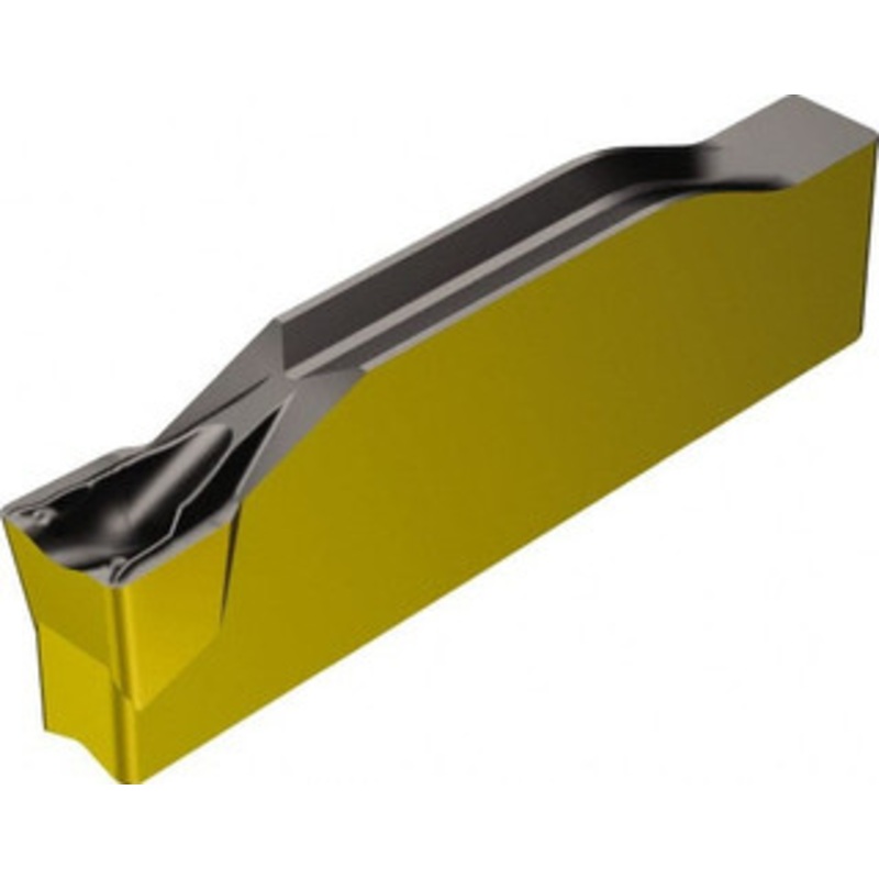 Sandvik Coromant N123H104000004-TF 4325 Carbide Grooving Insert TiCN/Al2O3/TiN Finish, Neutral, 4mm Cutting Width, 2.2mm Max Depth, Series CoroCut 1-2 6532122 – 54748785