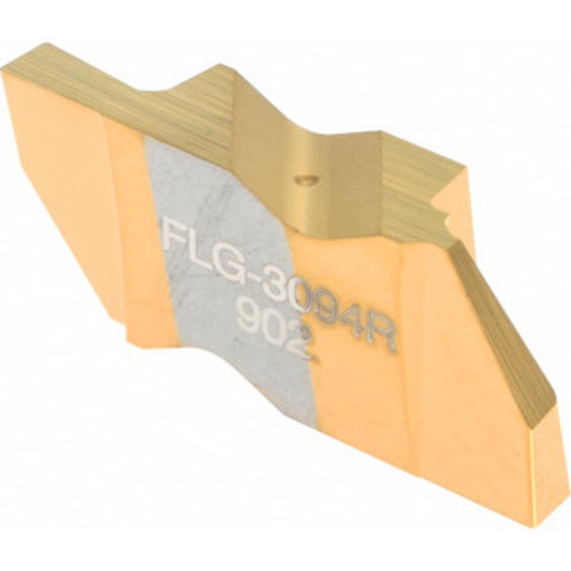 Tool-Flo FLG-3094R GP3 Carbide Grooving Insert TiN Finish, RH, 2.39mm Cutting Width, 4.57mm Max Depth, Series Flo-Lock 563694RJ5R – 04784112