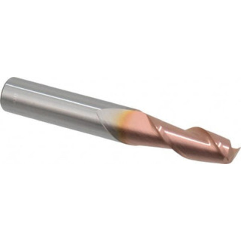 Accupro 11/32, 7/8 LOC, 3/8 Shank Diam, 2-1/2 OAL, 2 Flute, Solid Carbide Square End Mill Single End, TiCN Finish, Spiral Flute, 40 Helix, Centercutting, Right Hand Cut, Right Hand Flute 12181396 – 07770696