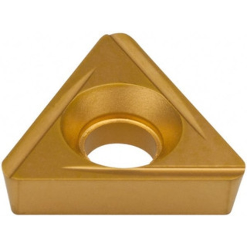 Hertel TPCG222L HC620B Carbide Boring Insert TiN/TiC/TiCN/TiN Finish, LH Hand, 60 Triangle, 1/32 Corner Radius, 1/4 Inscribed Circle, 3/32 Thick, 11 Relief Angle H59874578 – 74160573