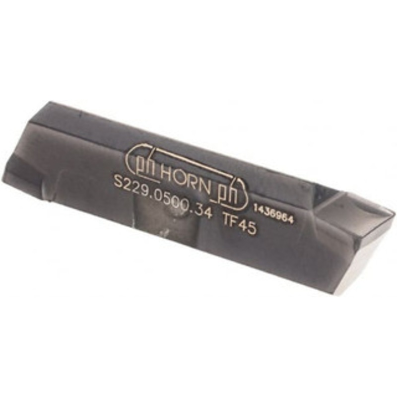 HORN USA S229.0500.34 TF45 Carbide Grooving Insert TiAlN Finish, Neutral, 0.197 Cutting Width S229050034 TF45 – 83978866