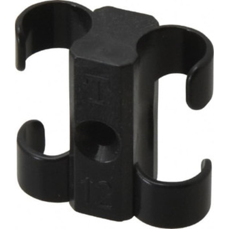 Midwest Control 1/2 to 5/8 Hose OD, Multitube Holder Black, 2 Slots, 1.33 OAL, 0.17 Mounting Hole, For Use With Tubes, Wires, Hose & Pipe T-12P10 – 65253551