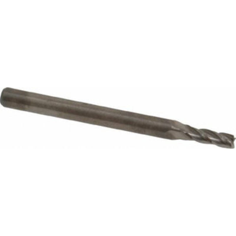 Niagara Cutter 3/32, 9/32 LOC, 1/8 Shank Diam, 1-1/2 OAL, 4 Flute, Solid Carbide Square End Mill Single End, Uncoated, Spiral Flute, 30 Helix, Centercutting, Right Hand Cut, Right Hand Flute, Series C430 17005301 – 36701308