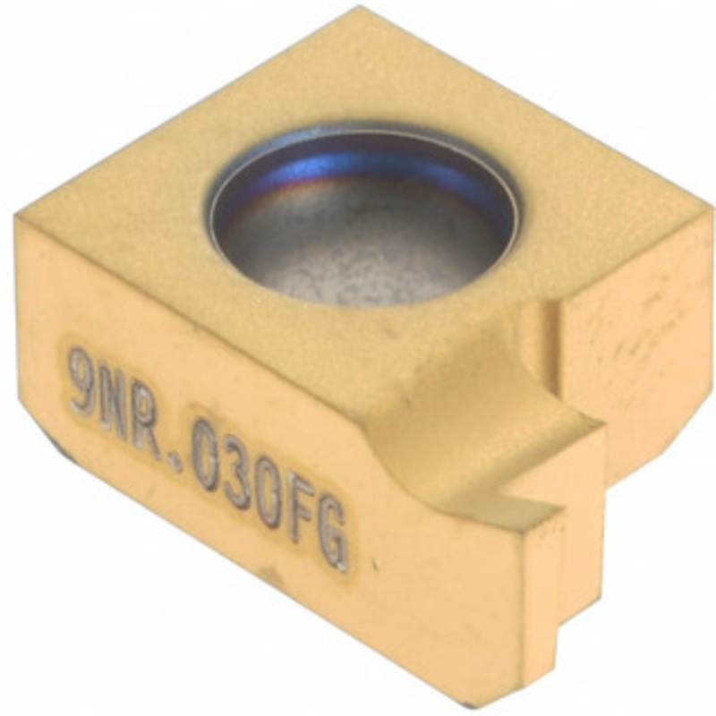 Seco Tools 9NR.030FG CP500 Carbide Grooving Insert TiAlN/TiN Finish, RH, 0.03 Cutting Width, 0.03 Max Depth, Series Snap Tap 00077950 – 04024642