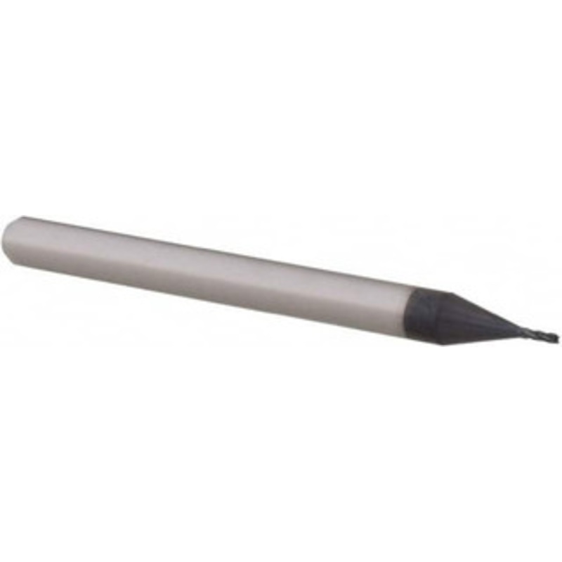 Accupro 0.024, 0.072 LOC, 1/8 Shank Diam, 1-1/2 OAL, 4 Flute, Solid Carbide Square End Mill Single End, AlTiN Finish, Spiral Flute, 30 Helix, Centercutting, Right Hand Cut, Right Hand Flute, Series Miniature 6501897 – 62774484