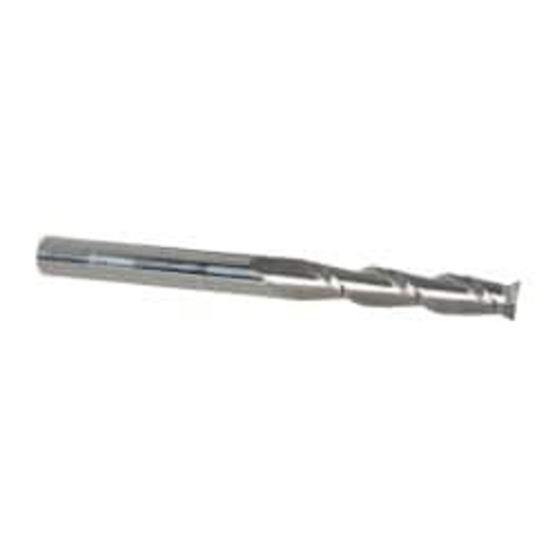 Accupro 1/4, 1-1/4 LOC, 1/4 Shank Diam, 3 OAL, 2 Flute, Solid Carbide Square End Mill Single End, Uncoated, Spiral Flute, 40 Helix, Centercutting, Right Hand Cut, Right Hand Flute 12176848 – 00037580