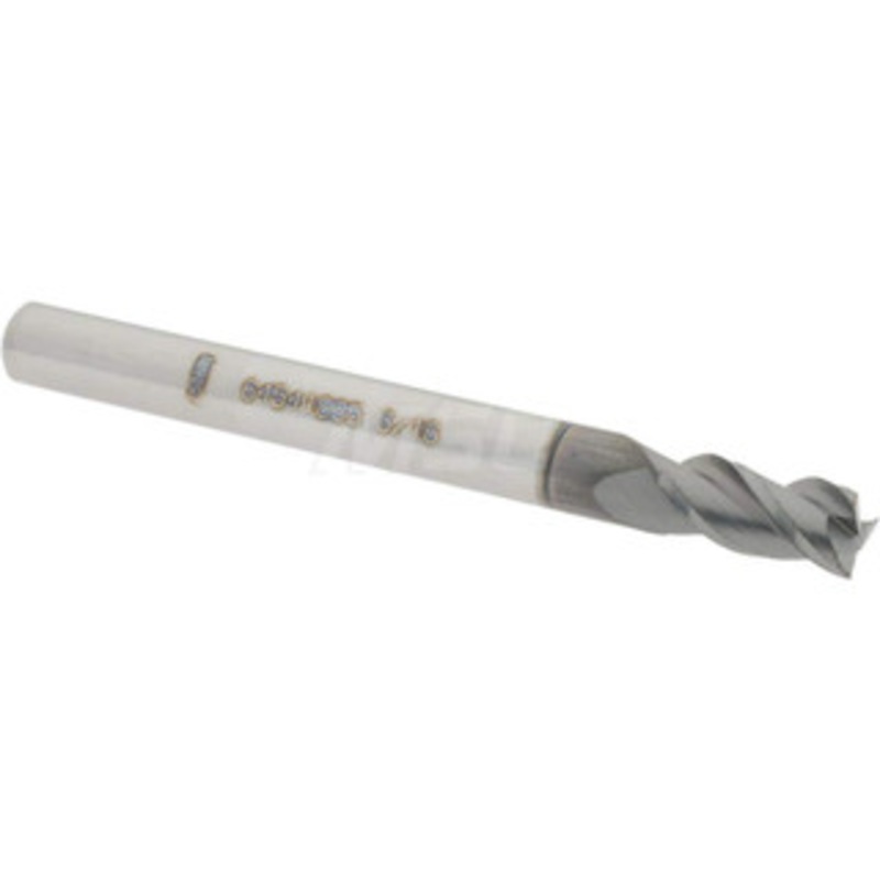 Accupro 3/16, 3/8 LOC, 3/16 Shank Diam, 2 OAL, 3 Flute, Solid Carbide Square End Mill Single End, nACRo Finish, Spiral Flute, 40 Helix, Centercutting, Right Hand Cut, Right Hand Flute 12178909 – 64541865