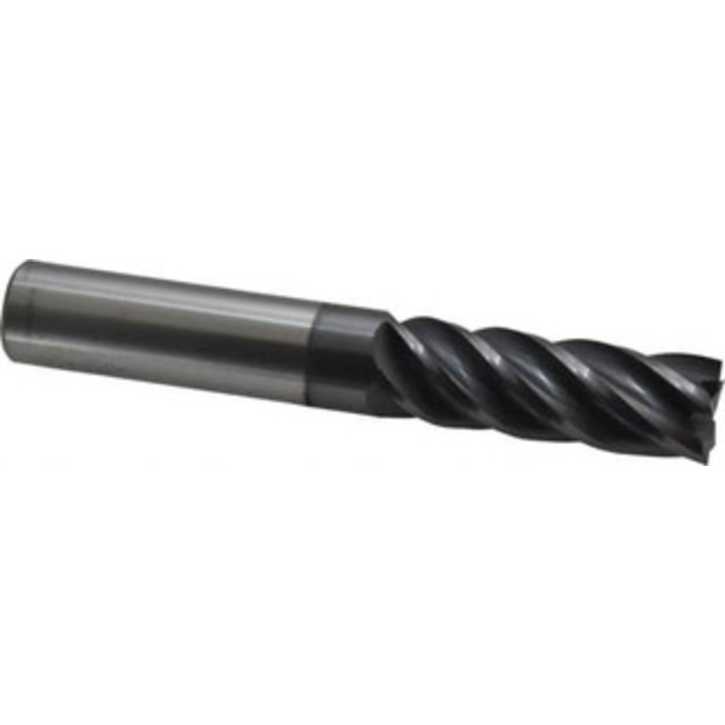 Accupro 3/4, 2-1/4 LOC, 3/4 Shank Diam, 5 OAL, 5 Flute, Solid Carbide Square End Mill Single End, AlTiN Finish, Spiral Flute, Variable Helix, Centercutting, Right Hand Cut, Right Hand Flute 546L7500C11 – 04612354