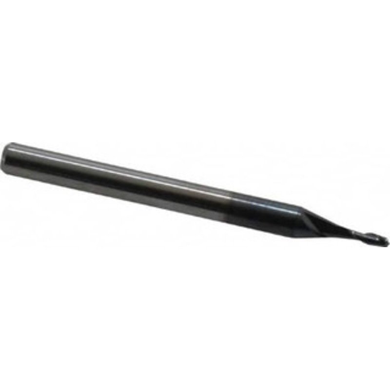Accupro 3/64, 9/64 LOC, 1/8 Shank Diam, 1-1/2 OAL, 2 Flute, Solid Carbide Square End Mill Single End, AlTiN Finish, Spiral Flute, 40 Helix, Centercutting, Right Hand Cut, Right Hand Flute 12176989 – 67094227