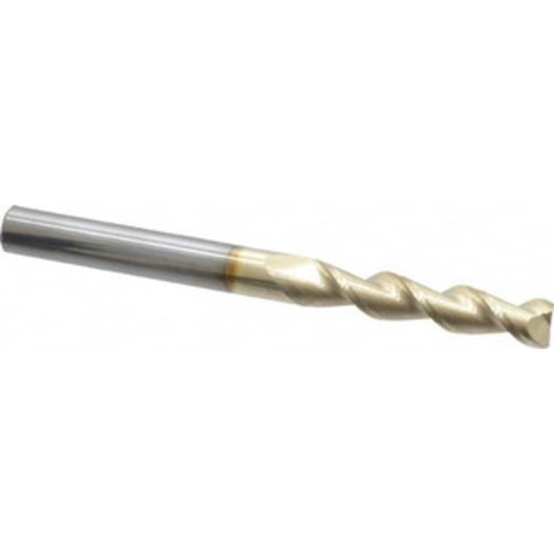 Accupro 5/16, 1-1/2 LOC, 5/16 Shank Diam, 3-1/2 OAL, 2 Flute, Solid Carbide Square End Mill Single End, ZrN Finish, Spiral Flute, 45 Helix, Centercutting, Right Hand Cut, Right Hand Flute 25031224C5 – 78088986
