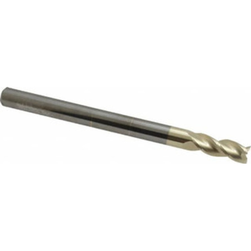 Accupro 5/16, 13/16 LOC, 5/16 Shank Diam, 4 OAL, 3 Flute, Solid Carbide Square End Mill Single End, ZrN Finish, Spiral Flute, 37 Helix, Centercutting, Right Hand Cut, Right Hand Flute 35031213NS0C5 – 78088317