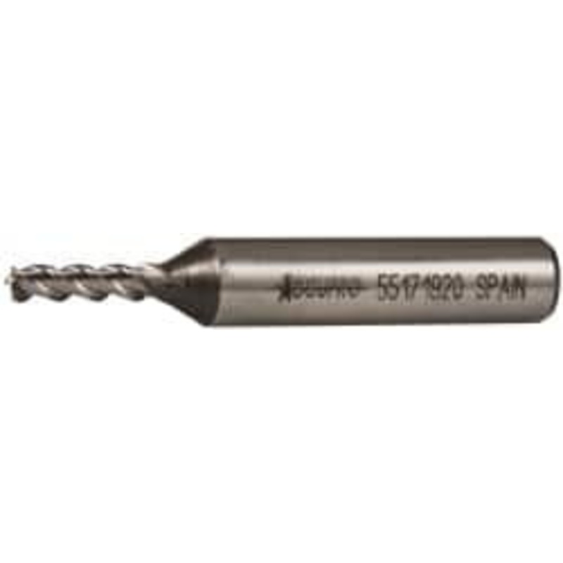Accupro 5/32, 3/8 LOC, 3/8 Shank Diam, 2-3/8 OAL, 3 Flute, Powdered Metal Square End Mill Single End, Uncoated, Spiral Flute, 45 Helix, Centercutting, Right Hand Cut, Right Hand Flute 39508 – 55171920