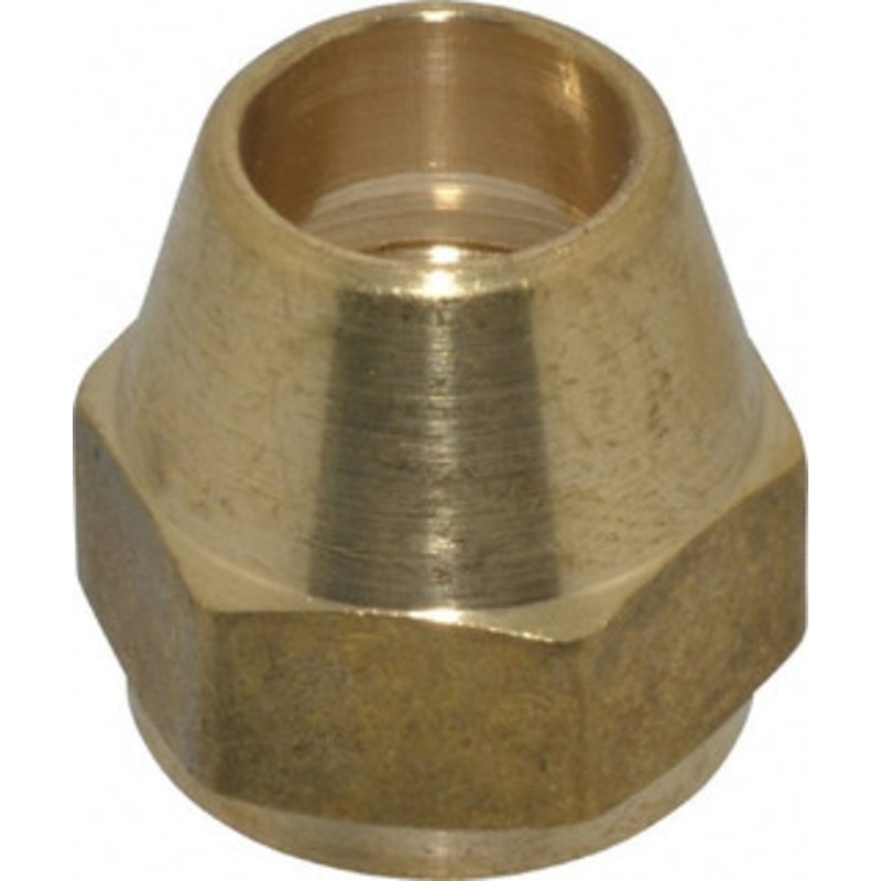 CerroBrass 1/2 Tube OD 45 Brass Flared Tube Short Nut Flare Ends P-N1-8 – 36984169