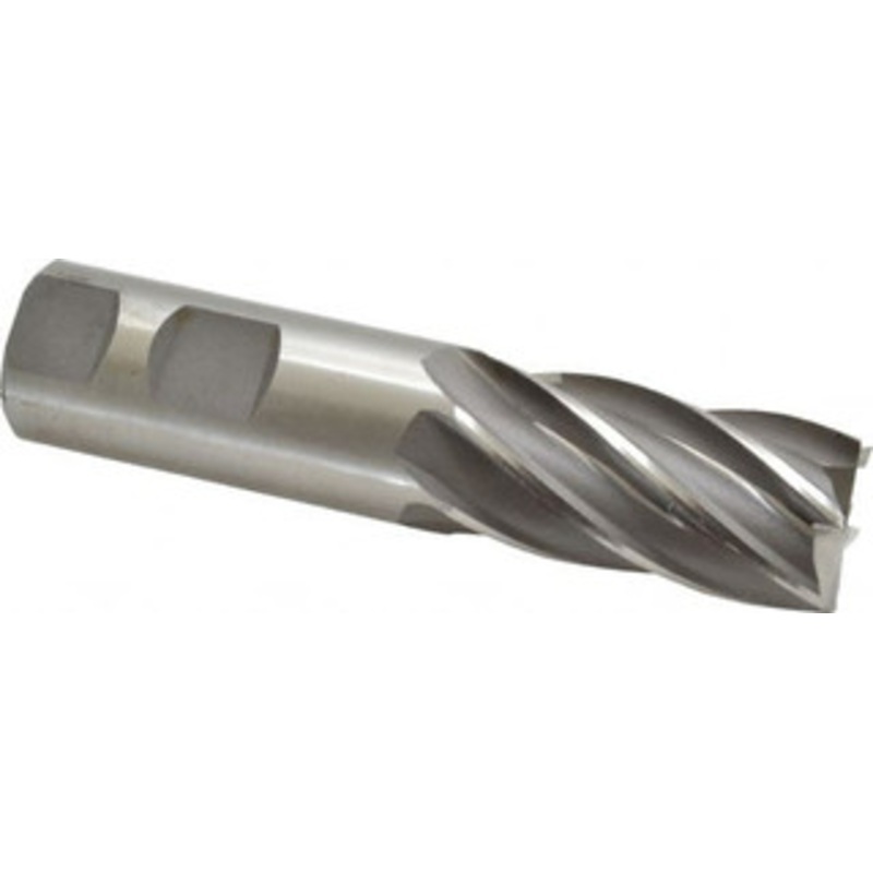 Cleveland 1, 2 LOC, 1 Shank Diam, 4-1/2 OAL, 6 Flute, Cobalt Square End Mill Single End, Uncoated, Spiral Flute, 30 Helix, Centercutting, Right Hand Cut, Right Hand Flute, Series HGC-4C C42714 – 87436010