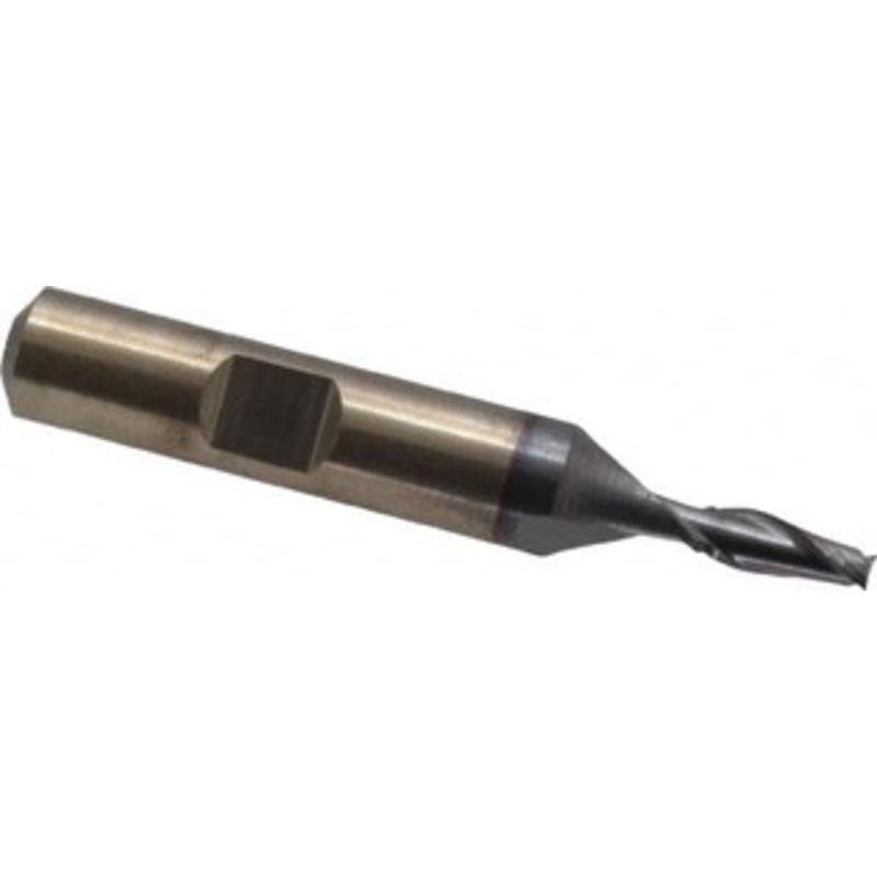 Cleveland 11/64, 7/16 LOC, 3/8 Shank Diam, 2-3/8 OAL, 2 Flute, High Speed Steel Square End Mill Single End, TiCN Finish, Spiral Flute, 30 Helix, Centercutting, Right Hand Cut, Right Hand Flute, Series HG-2 C33805 – 87393690