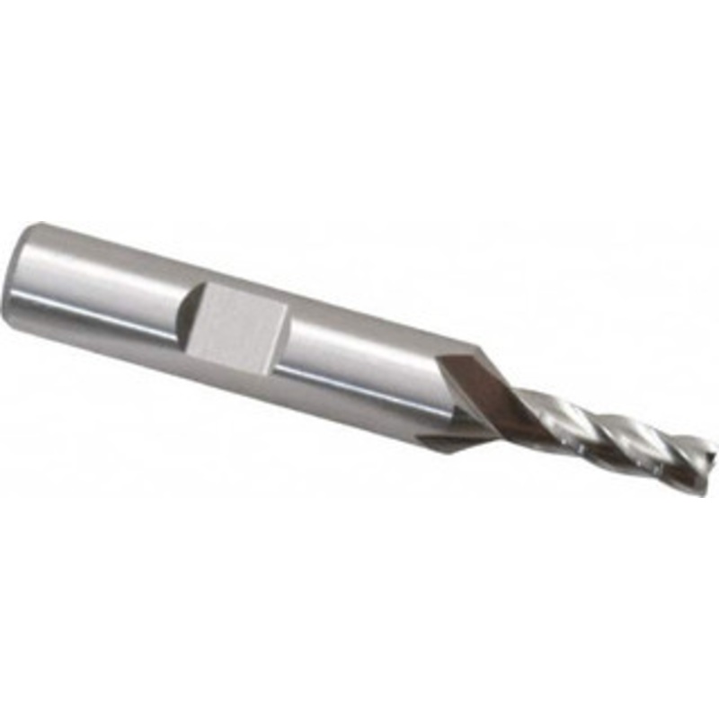 Cleveland 3/16, 1/2 LOC, 3/8 Shank Diam, 2-3/8 OAL, 4 Flute, Cobalt Square End Mill Single End, Uncoated, Spiral Flute, 30 Helix, Centercutting, Right Hand Cut, Right Hand Flute, Series HGC-4C C42686 – 87435798