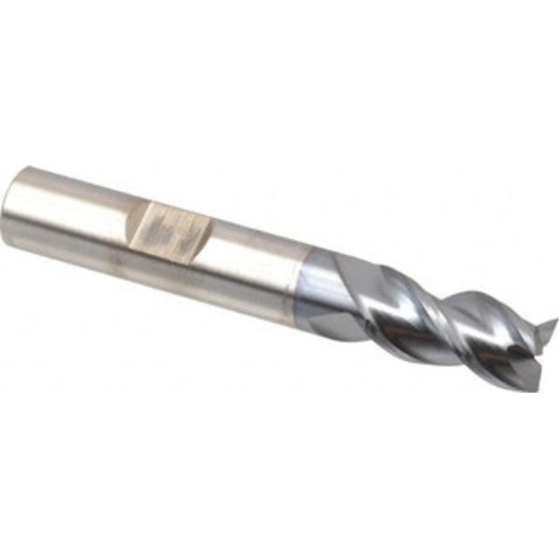 Cleveland 3/8, 3/4 LOC, 3/8 Shank Diam, 2-1/2 OAL, 3 Flute, Powdered Metal Square End Mill Single End, TiCN Finish, Spiral Flute, 42 Helix, Centercutting, Right Hand Cut, Right Hand Flute, Series PM-539R C40073 – 87416681
