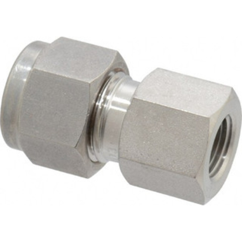 Ham-Let 3/8 Tube OD x 1/8 FPT Stainless Steel Compression Tube Female Connector Comp x FNPT Ends 3001796 – 85597144