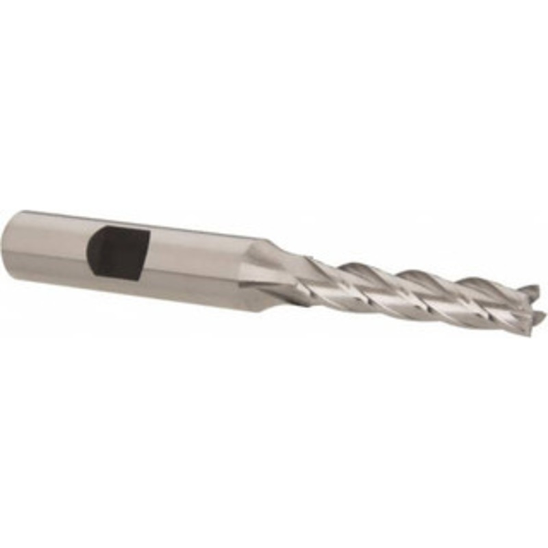 Hertel 1/4, 1-1/4 LOC, 3/8 Shank Diam, 3-1/16 OAL, 4 Flute, High Speed Steel Square End Mill Single End, Uncoated, Spiral Flute, 30 Helix, Centercutting, Right Hand Cut, Right Hand Flute GG99914280 – 84509116