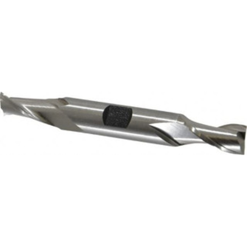 Hertel 7/16, 13/16 LOC, 1/2 Shank Diam, 3-3/4 OAL, 2 Flute, High Speed Steel Square End Mill Double End, Uncoated, Spiral Flute, 30 Helix, Centercutting, Right Hand Cut, Right Hand Flute E1050028 – 41115502
