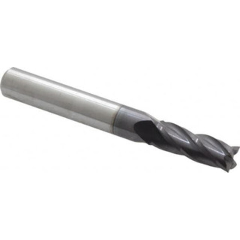 Hertel 9/32, 3/4 LOC, 5/16 Shank Diam, 2-1/2 OAL, 4 Flute, Solid Carbide Square End Mill Single End, AlTiN Finish, Spiral Flute, 30 Helix, Centercutting, Right Hand Cut, Right Hand Flute 750462 – 59928820