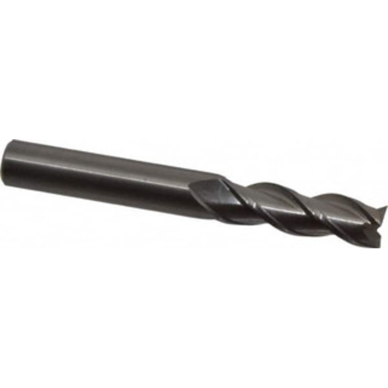 Kennametal 1/2, 1-1/2 LOC, 1/2 Shank Diam, 4 OAL, 3 Flute, Solid Carbide Square End Mill Single End, Uncoated, Spiral Flute, 37 Helix, Centercutting, Right Hand Cut, Right Hand Flute, Series AADE 5051855 – 61928834