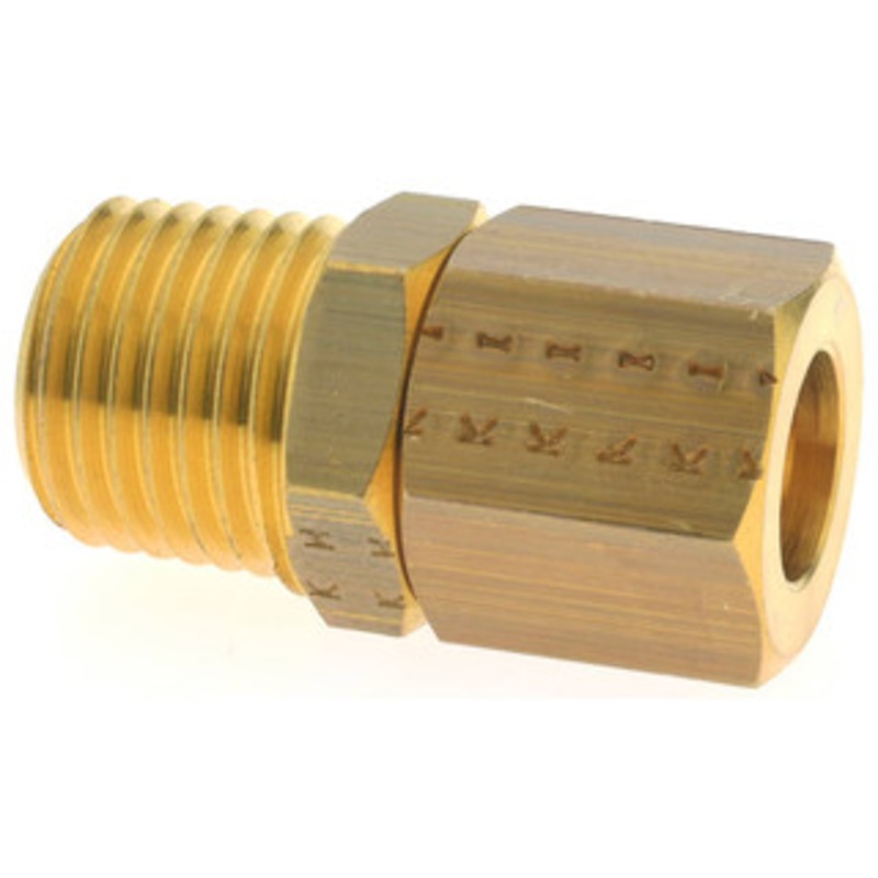 Legris 8mm Tube OD x 1/4 BSPT Brass Compression Tube Male Connector Comp x MBSPT Ends, 320 Max psi, -40 to 210F 0105 08 13 – 03751187