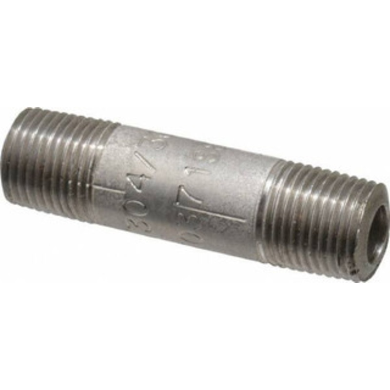 Merit Brass 1/8 x 1.5 304/304L Stainless Steel Pipe Nipple Seamless, Threaded, Schedule 80 4502-150 – 74617903