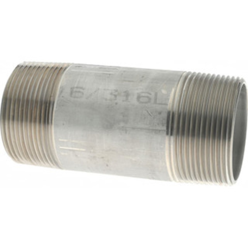 Merit Brass 2-1/2 x 6 316/316L Stainless Steel Pipe Nipple Welded, Threaded, Schedule 40 6040-600 – 36905537