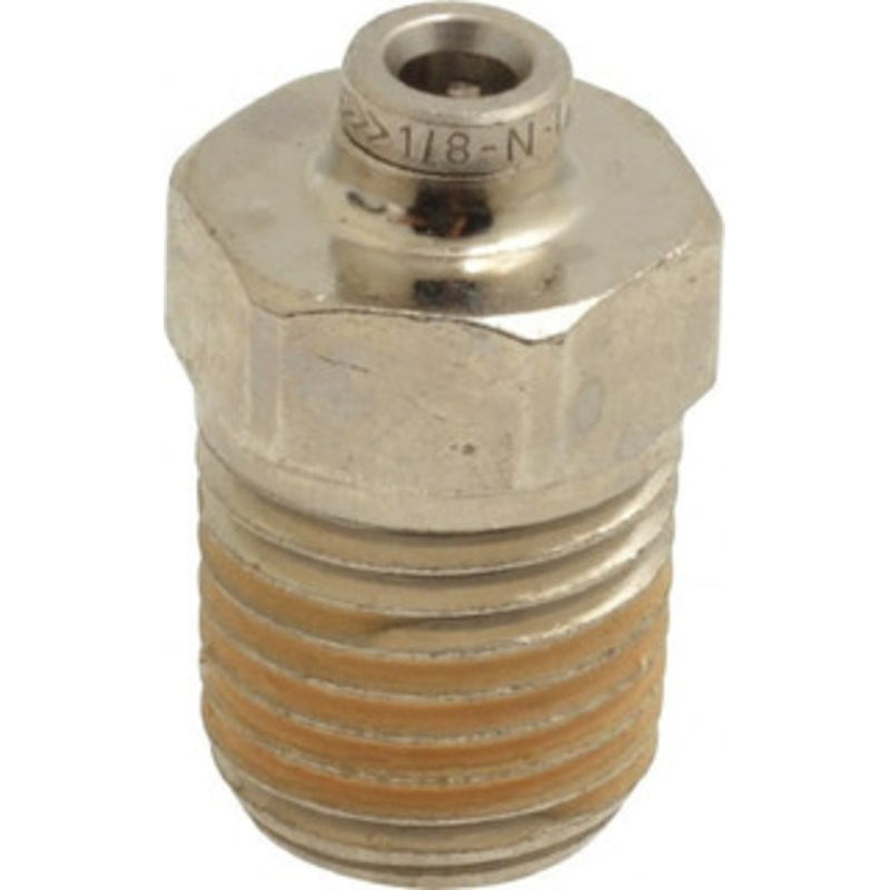 Norgren 1/4 NPTF, Nickel Plated Brass Push-to-Connect Tube Male Connector 260 Max psi, Tube to Male NPT Connection 124250128 – 48786453