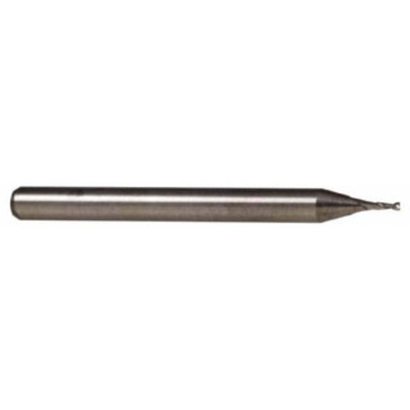 Accupro 0.009, 0.014 LOC, 1/8 Shank Diam, 1-1/2 OAL, 2 Flute, Solid Carbide Square End Mill Single End, Uncoated, Spiral Flute, 30 Helix, Centercutting, Right Hand Cut, Right Hand Flute, Series Miniature 6500242 – 37290418