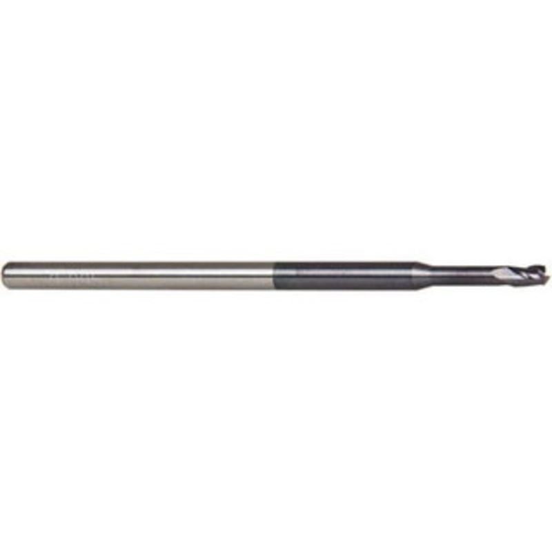 Accupro 0.095, 0.142 LOC, 1/8 Shank Diam, 2-1/2 OAL, 3 Flute, Solid Carbide Square End Mill Single End, AlTiN Finish, Spiral Flute, 30 Helix, Centercutting, Series Miniature 6501074 – 58746991