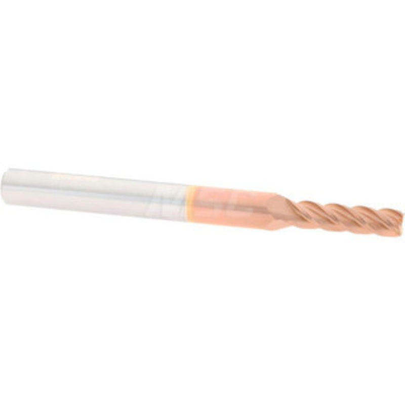 Accupro 4.5mm, 16mm LOC, 6mm Shank Diam, 63mm OAL, 4 Flute, Solid Carbide Square End Mill Single End, TiCN Finish, Spiral Flute, 40 Helix, Centercutting, Right Hand Cut, Right Hand Flute 12182410 – 01217033