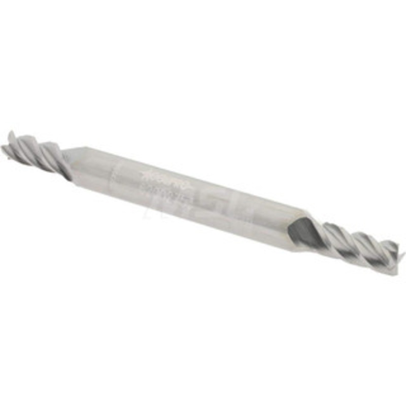 Accupro 4.5mm, 9.5mm LOC, 6mm Shank Diam, 63mm OAL, 4 Flute, Solid Carbide Square End Mill Double End, Uncoated, Spiral Flute, 40 Helix, Centercutting, Right Hand Cut, Right Hand Flute 12185194 – 62002753